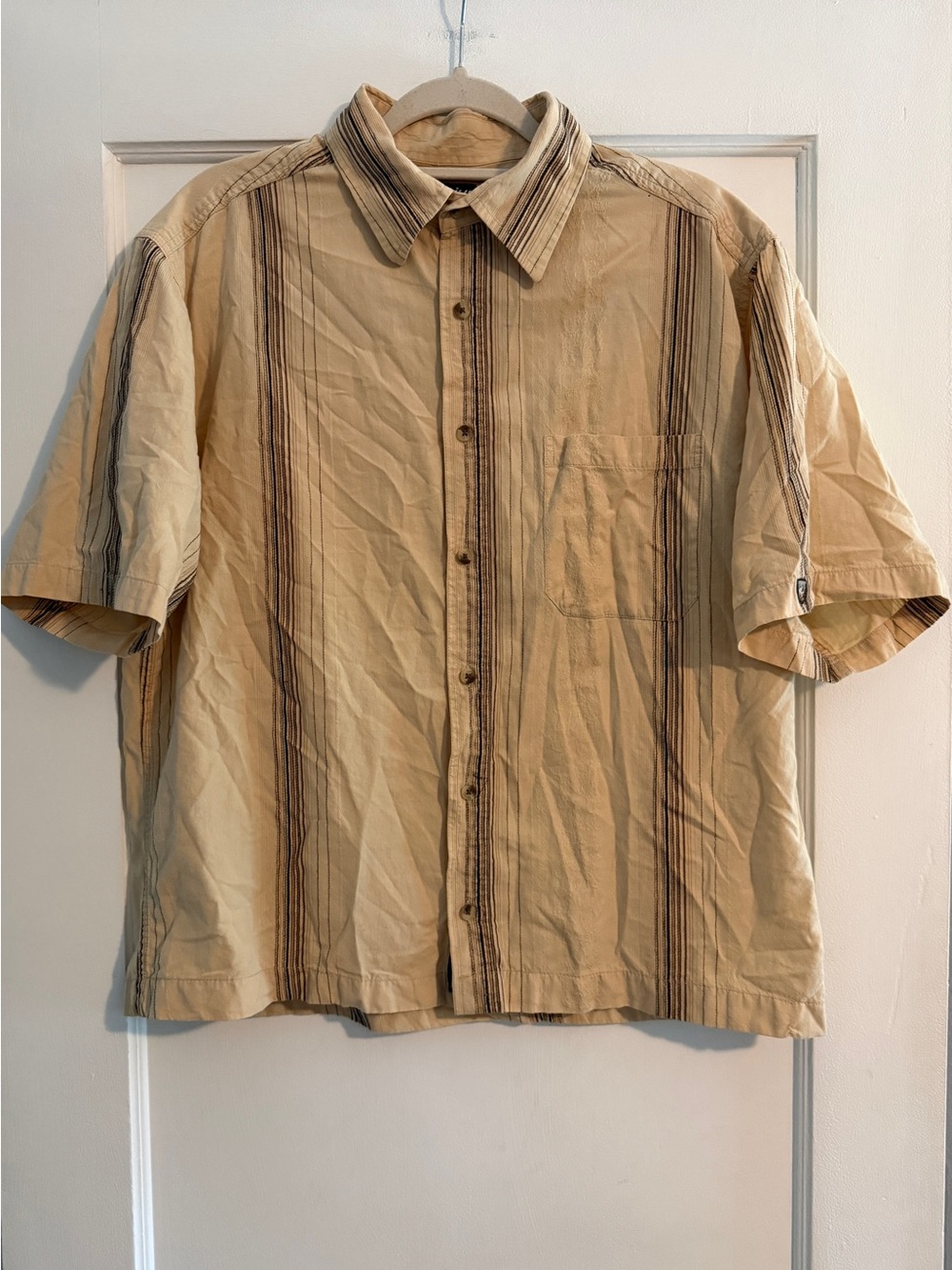 Kuhl Men’s Retro Western Striped Shirt Tan XL